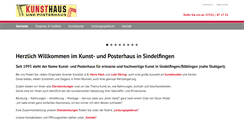 Desktop Screenshot of kunst-posterhaus.de