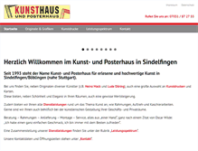 Tablet Screenshot of kunst-posterhaus.de